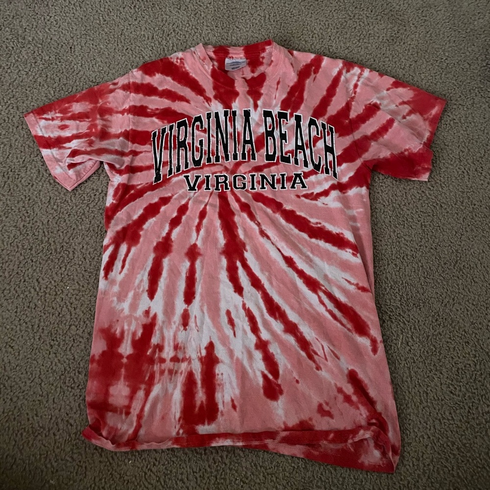 virgina beach tie dye tee